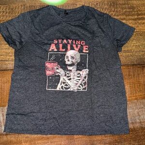 SHEIN Dark Gray Tee plus size 0XL